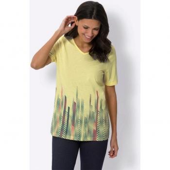 Longshirt Longshirt – Damen, Größe 46, Gelb (Zitrone)