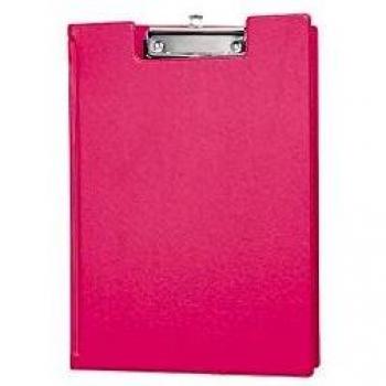 Porte-papiers A4 avec rabat et espace pour stylo, teinte rose vif, Maul