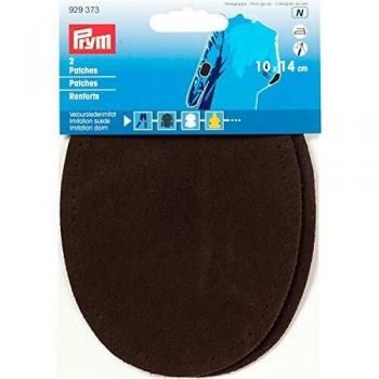 Prym 929373 Patches Velourslederimitat (bügeln) 10 x 14 cm dunkelbraun