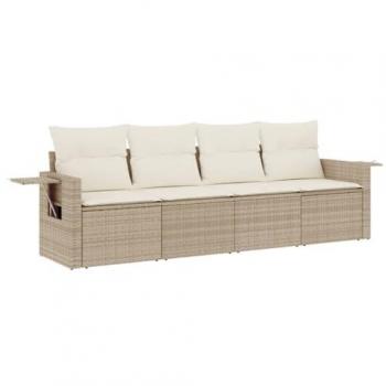 VidaXL, 10-tlg. Garten-Lounge-Set mit Kissen