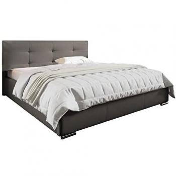 Lit Baltimore 108, Soft 029, Double, 180x200, en Simili Cuir
