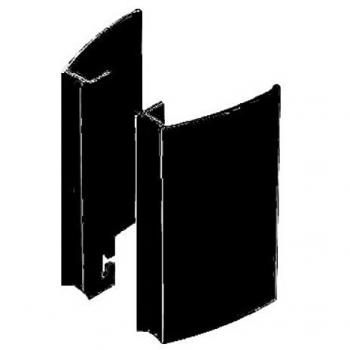 Paires de poignées aileron aluminium 300 mm, entraxe 200 mm – RAL 9005 noir (7060‑300‑9005)