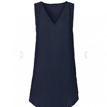 Veste Largo Azul Sombra con Motivo V 41662