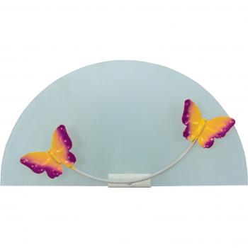 Applique Lumière Tosél Papillon Verre Multicolore 25x16 cm