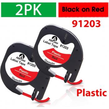 Pack 2PK Etiquetas Dymo LetraTag 91201/12267/91202/91203/91204/91205