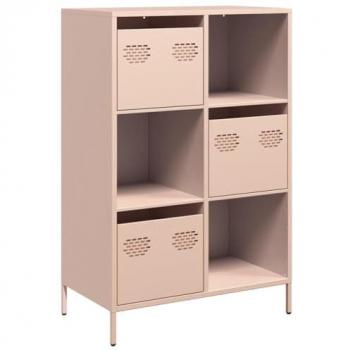 Étagère à livres rose 68x39x103,5 cm acier