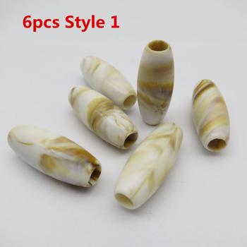 Resin Beads and Tube Rings for Hair Accessories