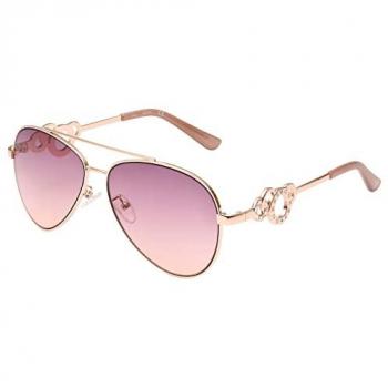 Guess Aviator Sunglasses GF0365 28Z Rose Gold Pink Gradient One Size