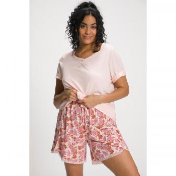 Pigiama corto donna rosa mezze maniche shorts 56/58