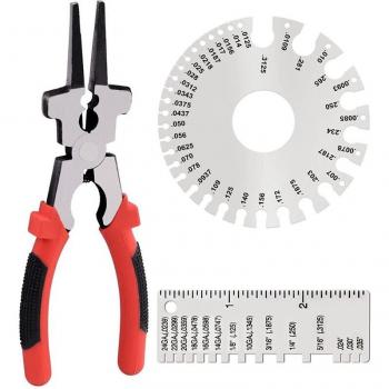 3-Piece Steel Wire Sheet and Round Cable Gauge Set