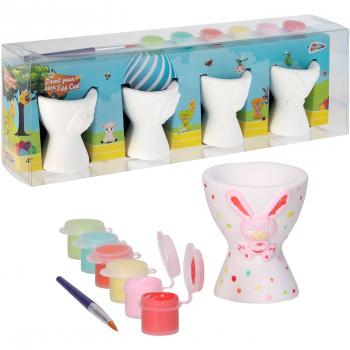 Set di Vernice Artigianale per Tazze d'Uovo Personalizzate, 4 frutti