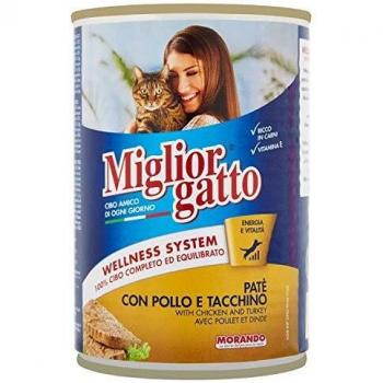 P/GATTO MORANDO MG PATE POLLO/TACCHINO GR.400