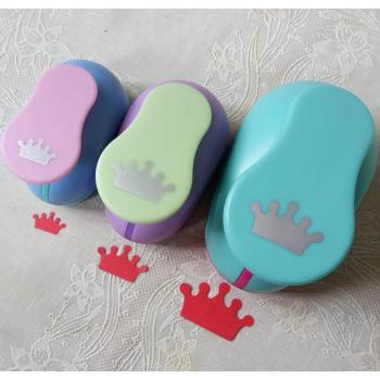 3pcs Crown Shape Paper Punch Set (5.0cm, 3.8cm, 2.5cm)