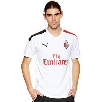 PUMA AC Milan Away Jersey Replica SS, Weiß-Rot, XL