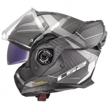 LS2 FF901 Advant X Carbon Horizon Casco Grigio Argento M