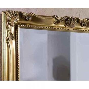 Casa Padrino Goldener Barock Wandspiegel 92 x 5,5 x H. 72 cm