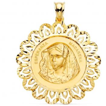 Medalla Virgen del Carmen oro 18k 20mm unisex