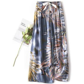 Comfortable Elastic Floral Pajama Bottoms for Women