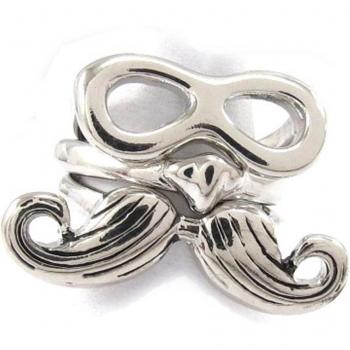 Bague 'Moustache' in argento (3 unità)