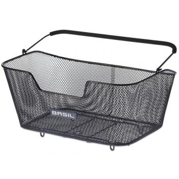 Cestino posteriore Basil Base L nero maglia larga