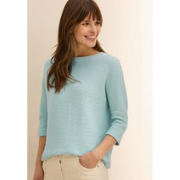Cecil T‑shirt Structuré Vert pour Femmes – M