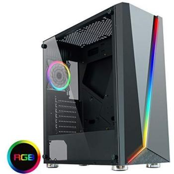 CiT 1007 RGB ATX Case with Full Tempered Glass Panel