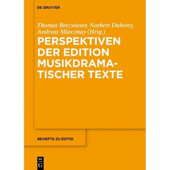 Vitalsource Technologies, Inc. Perspektiven Der Edition Musikdramatischer Texte