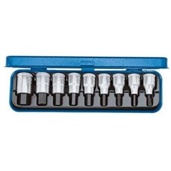 Set de clés à douille 1/2 9 pièces pour vis femelles