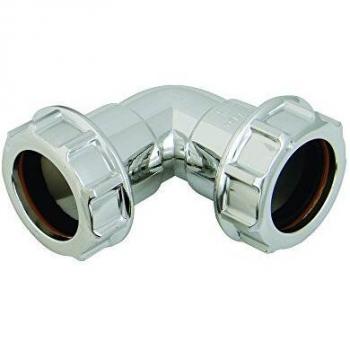 FloPlast 90° Chrome Style Waste Bend 32mm