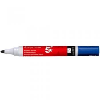 5 Star® Blue Dry Wipe Whiteboard Marker Pen