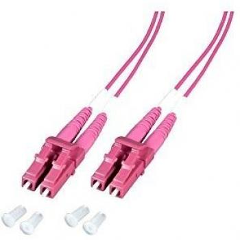 Cavo Fibra Ottica Om4 Lszh Duplex LC 2m Viola