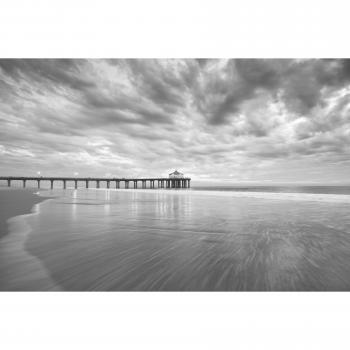 Papermoon Fototapete „Manhattan Beach Pier“ – seidig