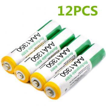 12 Pack 1.2V AAA Rechargeable Ni-MH Batteries for Kids' Toys