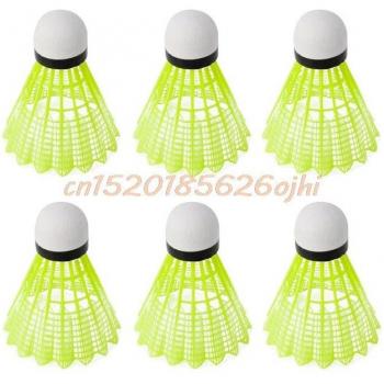 6 Pcs Gym Fitness Nylon Shuttlecocks