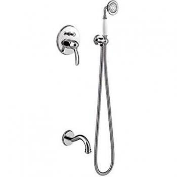 Kit de ducha y bañera Tres-Clasic empotrado