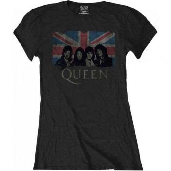 Queen Damen‑Union Jack Top XXL Schwarz