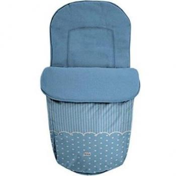 Saco para silla de paseo Baby Star forro polar azul