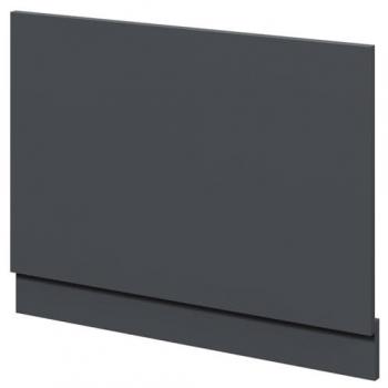 Satin Anthracite MDF Bath End Panel with Plinth