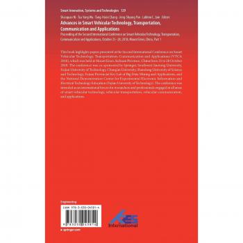 Advances in Smart Vehicular Technology, Transportation, Communication and Applications