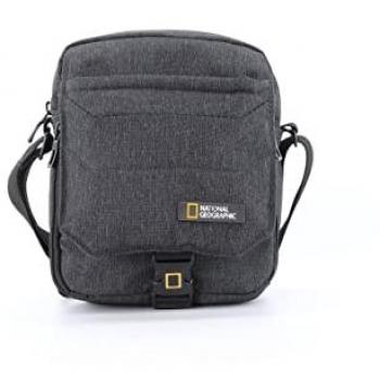 NATIONAL GEOGRAPHIC Schultertasche Pro, Nylon, grau