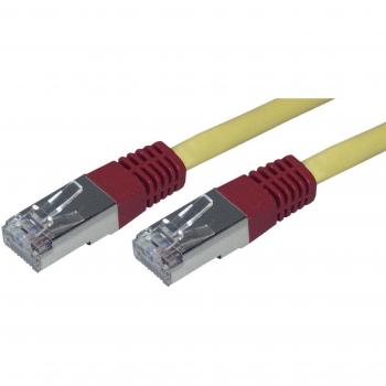 Cable de red cat 5E cruzado 10m amarillo