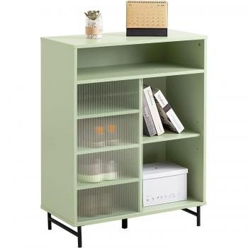 Sobuy FSB61-GR Green Glass Door Sideboard
