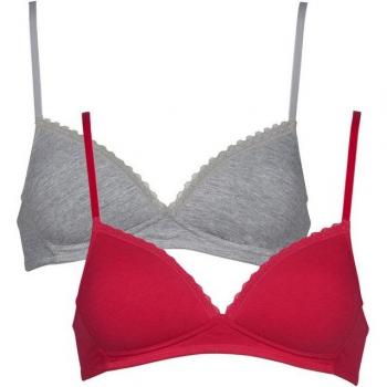 Soft‑Buchten BH Polster-Edition – Baumwolle & Spitze 2‑er Set