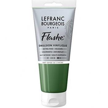 80 ml Lefranc Bourgeois Flashe Acrylic Vinyl in Chromium Oxide Green