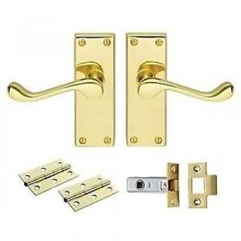 Electro Brassed Handles and Latch Pack by Carlisle Brass