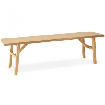 Decowood Siep Banco 115×45 cm – Acabado natural