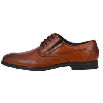 Leder Schnürschuhe 'Savio Evo' Herren Business Halbschuhe in Cognac, Größe 47 EU
