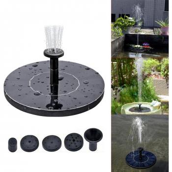 Mini Solar Vogelbrunnen mit Wasserpumpe 13,5x13,5x3,8 cm