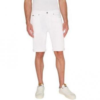 Pepe Jeans Shorts Slim 2024 en Denim y Algodón Blanco