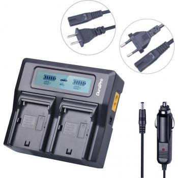 DuraPro Dual Charger for SONY NP-F960 NP-F970 Rechargeable Batteries